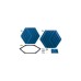 Elgato Wave Panels Starter Kit, Dämmung(blau, 6 Stück)