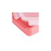 Emsa CLIP & CLOSE Color Frischhaltedose, 4-teiliges Set(koralle/transparent, rechteckig, 4 Dosen + 4 Deckel)