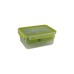 Emsa CLIP & GO Lunchbox XL, Lunch-Box(grün/transparent, mit Einsätzen)