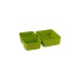 Emsa CLIP & GO Lunchbox XL, Lunch-Box(grün/transparent, mit Einsätzen)