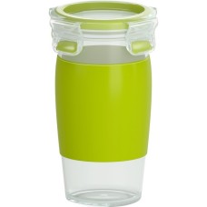 Emsa CLIP & GO Smoothie Mug, Becher(grün/transparent, 450ml)