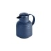 Emsa Isolierkanne SAMBA WAVE, 1 Liter(dunkelblau, QUICK PRESS Verschluss)