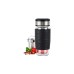 Emsa TEA MUG Tee-Thermobecher 0,4 Liter(schwarz/transparent, Glas, Drehverschluss)