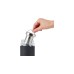Emsa TEA MUG Tee-Thermobecher 0,4 Liter(schwarz/transparent, Glas, Drehverschluss)