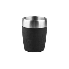 Emsa TRAVEL CUP Thermobecher(schwarz/edelstahl, 0,2 Liter)