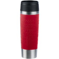 Emsa TRAVEL MUG Classic Grande Thermobecher(dunkelrot/edelstahl, 0,5 Liter)