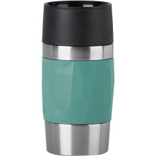 Emsa TRAVEL MUG Compact Thermobecher(petrol/edelstahl, 0,3 Liter, Drehverschluss)