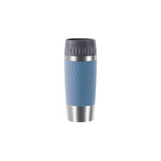 Emsa TRAVEL MUG Easy Twist Thermobecher(blau/edelstahl, 0,36 Liter)