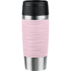 Emsa TRAVEL MUG Waves Thermobecher(hellrosa/edelstahl, 0,36 Liter)