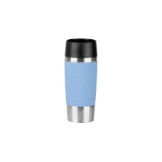 Emsa TRAVEL MUG Waves Thermobecher(hellblau/edelstahl, 0,36 Liter)