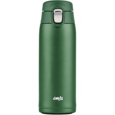 Emsa TRAVEL MUG light Thermobecher(dunkelgrün, 0,4 Liter, Flip-Deckel)