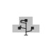 Ergotron LX Dual Monitor Arm, Monitorhalterung(schwarz)
