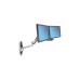 Ergotron LX HD Steh-Sitz-Arm für Wandmontage, Wandhalterung(aluminium)