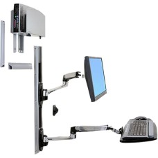 Ergotron LX Kombisystem Wandmontage, Wandhalterung(silber/schwarz)