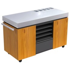 Everdure Pizza Station EPPREPSTAND, Schrank(holz/edelstahl, Outdoor-Schrank für Pizzaofen)