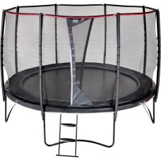 Exit Toys Trampolin PeakPro, Fitnessgerät(schwarz, rund, 366 cm Durchmesser, inkl. Sicherheitsnetz und Leiter)