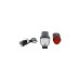 FISCHER Fahrrad Akku Leuchten-Set 30 Lux, LED-Leuchte