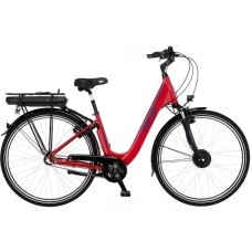 FISCHER Fahrrad CITA 1.0, Pedelec(rot (glänzend), 28", 44 cm Rahmen)