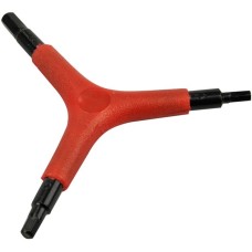 FISCHER Fahrrad Dreiarm-InnenSechskant-Schlüssel, Schraubendreher(4mm/ 5mm/ 6mm)