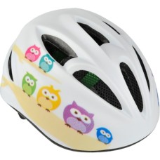 FISCHER Fahrrad Kinder Eule XS/S, Helm(weiß, Größe XS/S, 48 - 52 cm)