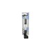 FISCHER Fahrrad Mini-Pumpe Alu Doppelhub Duokopf, Luftpumpe(schwarz/silber, mit Manometer)