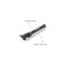 FISCHER Fahrrad Mini-Pumpe Doppelhub reversibel, Luftpumpe(schwarz/blau)