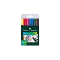 Faber-Castell Grip Fineliner, 0.4, 10er Kunststoffetui, Stift