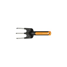 Fiskars Blumenrechen Premium(schwarz/orange, 8cm)