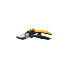 Fiskars PowerLever Plus Amboss-Gartenschere P741(schwarz/orange)