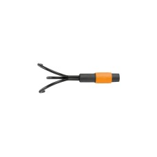 Fiskars QuikFit Grubber, Handgrubber(schwarz/orange, 9cm)