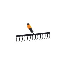 Fiskars QuikFit Rechen, 14 Zinken(schwarz/orange, 36cm)