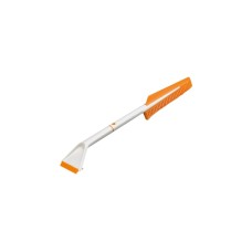 Fiskars SnowXpert Eiskratzer & Schneebürste(weiß/orange, 9,5cm)