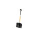 Fiskars X-series Teleskop-Schneeräumer, Schneeschieber(schwarz/gelb, 53cm)