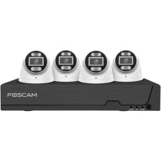 Foscam FNA108 E T4 2T, Set(schwarz/weiß, FNA108E 8-Kanal PoE NVR, 4x T8EP Kamera)