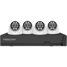 Foscam FNA108 E T4 2T, Set(schwarz, FNA108E 8-Kanal PoE NVR, 4x T8EP Kamera)