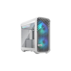 Fractal Design Compact RGB White TG Clear, Tower-Gehäuse(weiß, Tempered Glass)
