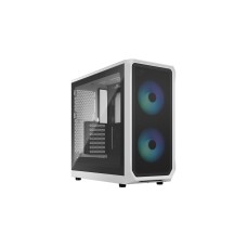 Fractal Design Focus 2 RGB White TG Clear Tint, Tower-Gehäuse(weiß, Tempered Glass)