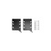 Fractal Design HDD Tray kit – Type-B (2-pack), Einbaurahmen(schwarz, 2 Stück)