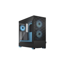 Fractal Design Pop Air RGB Cyan Core TG Clear Tint, Tower-Gehäuse(schwarz/hellblau)