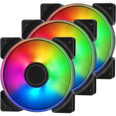 Fractal Design Prisma AL-12 PWM 3P ARGB, Gehäuselüfter(weiß/transparent, 3er Pack)