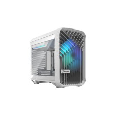 Fractal Design Torrent Nano RGB White TG Light Tint, Tower-Gehäuse(weiß, Tempered Glass)