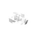 Fractal Design Torrent Nano RGB White TG Light Tint, Tower-Gehäuse(weiß, Tempered Glass)