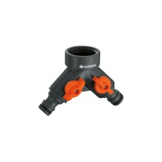 GARDENA 2-Wege-Ventil 940-20, Hahnstück(grau/orange, 33,3mm (G 1"))