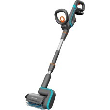 GARDENA Akku-Multi-Reiniger AquaBrush Patio 18V P4A, Hartbodenreiniger(grau/türkis, Li-Ion Akku 2,5Ah P4A, POWER FOR ALL ALLIANCE)
