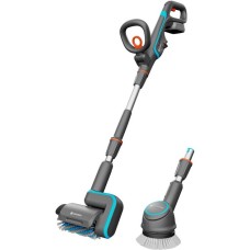 GARDENA Akku-Multi-Reiniger AquaBrush Universal 18V P4A, Hartbodenreiniger(grau/türkis, Li-Ion Akku 2,5Ah P4A, POWER FOR ALL ALLIANCE)