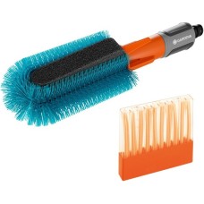 GARDENA Cleansystem Fahrrad Bürsten-Set, Waschbürste(grau/türkis, inkl. 10 Seifenstäbchen)
