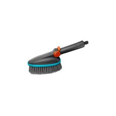 GARDENA Cleansystem Handbürste M soft, Waschbürste(grau/türkis, umlaufende Weichkunststoffleiste)