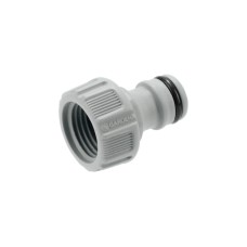 GARDENA Hahnverbinder 21mm (G 1/2"), Hahnstück(grau)