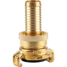 GARDENA Messing Druckkupplung, für 19mm (3/4“)-Schläuche, Schlauchstück(mit Schnellkupplung)