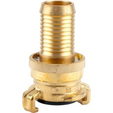 GARDENA Messing Druckkupplung, für 25mm (1“)-Schläuche, Schlauchstück(mit Schnellkupplung)